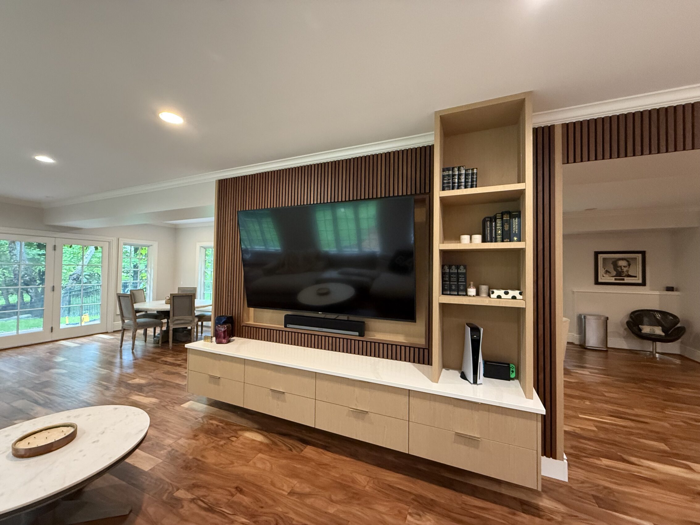 TV Console Cabinet Refacing in Woodbury - TV Console